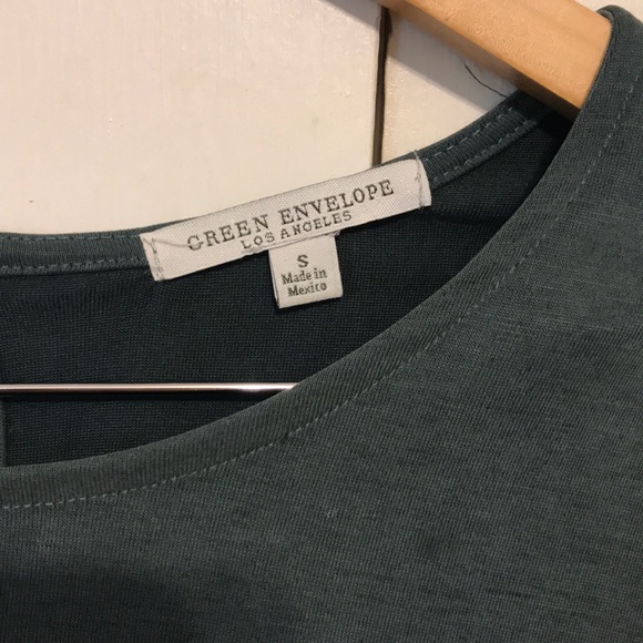 Green Envelope bell sleeve top - Picture 3 of 3